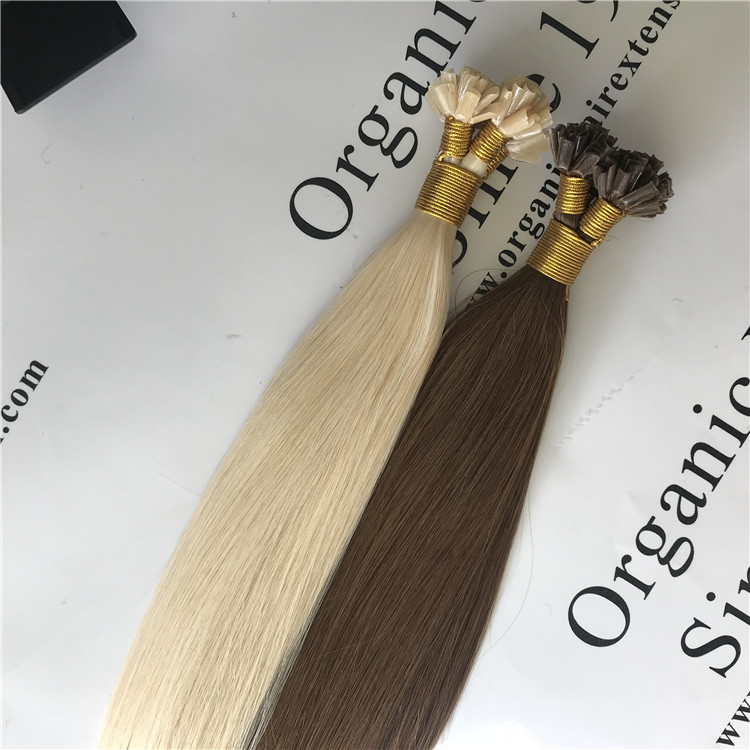 Real remy double drawn hair-U tip hair extensions H120